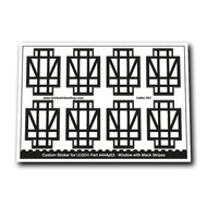 Custom Sticker - Window with Black Stripes