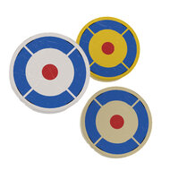 Custom Sticker - 2 x 2 Round Tile with Archery Target Pattern