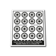 Custom Sticker - Republic Pattern for 2 x 2 Round Tile