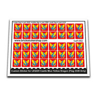 Custom Sticker - Blue Yellow Dragon (Flag 2335 Only)