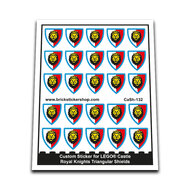 Custom Sticker - Royal Knights Triangular Shields