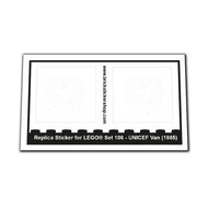 Replacement Sticker for Set 106 - Unicef Van
