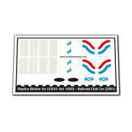 Replica Sticker voor Set 10002 - Railroad Club Car