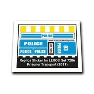 Replacement Sticker for Set 7286 - Prisoner Transport