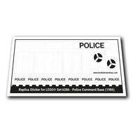 Replacement Sticker for Set 6386 - Police Command Base