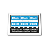 Replacement Sticker for Set 7235 - Police Motorcycle (Blue Version)