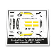 Replacement Sticker for Set 75877 - Mercedes-AMG GT3