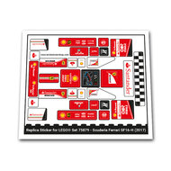Replacement Sticker for Set 75879 - Scuderia Ferrari SF16-H