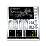 Replacement Sticker for Set 76042 - The SHIELD Helicarrier