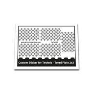 Custom Sticker for Technic - Tread Plate 2x3