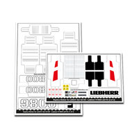 Replica Sticker voor Set 42100 - Liebherr R 9800