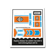 Replacement Sticker for Set 60012 - 4X4 &amp; Diving Boat