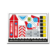 Replacement Sticker for Set 60116 - Ambulance Plane