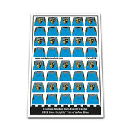 Custom Sticker - 2022 Lion Knights Blue Torso&#039;s With Axe