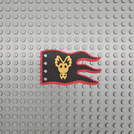 Custom Cloth - Flag 8 x 5 Wave with Dragon Knight Emblem on Black