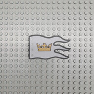 Custom Cloth - Flag 8 x 5 Wave with Royal Knight Crown on Grey