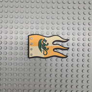 Custom Cloth - Flag 8 x 5 Wave with Green Dragon Yellow and Orange
