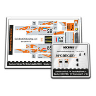 Custom Sticker - Rebrickable MOC 157464 - Spyker C8 Spyder GT2-R by NV Carmocs