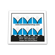 Replacement Sticker for Set 40079 - Mini Volkswagen T1 Camper Bus (VW Bus - Blue Version))