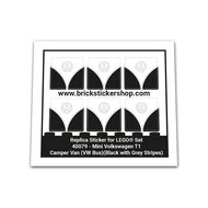 Replacement Sticker for Set 40079 - Mini Volkswagen T1 Camper Bus (VW Bus - Black Version)