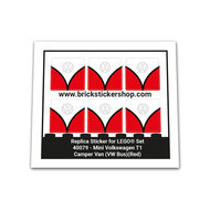 Replacement Sticker for Set 40079 - Mini Volkswagen T1 Camper Bus (VW Bus - Red Version))