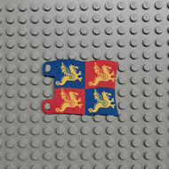 Custom Cloth - Flag 6 x 4 with Blue and Red Dragon (2525px5)