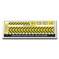 Replica Sticker voor Set 7344 - Dump Truck