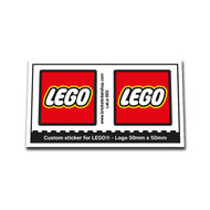 Custom Sticker - Lego Logo 50mm x 50mm