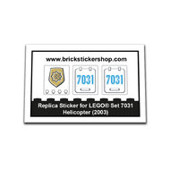 Replacement Sticker for Set 7031 - Helicopter