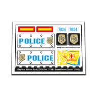 Replacement Sticker for Set 7034 - Surveillance Truck