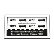 Replacement Sticker for Set 7815 - Passenger Carriage - Sleeper