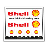 Replacement Sticker for Set 7816 - Shell Tanker Wagon