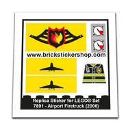 Replacement Sticker for Set 7891 - Airport Firetruck