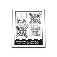 Replacement Sticker for Set 8017 - Darth Vader&#039;s Tie Fighter