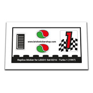 Replica Sticker voor Set 8216 - Turbo 1