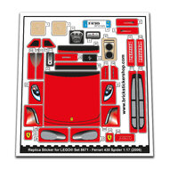 Replacement Sticker for Set 8671 - Ferrari 430 Spider 1:17