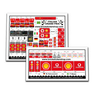 Replacement Sticker for Set 8672 - Ferrari Finish Line (Massa Version)