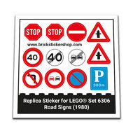 Replacement Sticker for Set 6306 - Road Signs