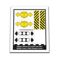 Replacement Sticker for Set 6361 - Mobile Crane (Double Arrows)