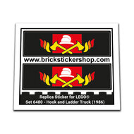 Replacement Sticker for Set 6480 - Hook and Ladder Truck