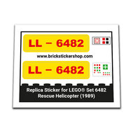 Replacement Sticker for Set 6482 - Rescue Helicopter