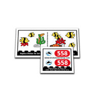 Replica Sticker voor Set 6558 - Shark Cage Cove