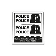 Replacement Sticker for Set 6600 - Police Patrol