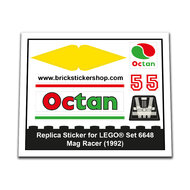Replica Sticker voor Set 6648 - Mag Racer