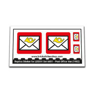 Replacement Sticker for Set 6651 - Post Office Van