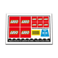 Replacement Sticker for Set 6692 - Tractor Trailer