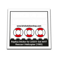 Replacement Sticker for Set 6697 - Rescue-I Helicopter