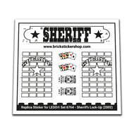 Replacement Sticker for Set 6764 - Sheriff&#039;s Lock-Up