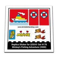 Replacement Sticker for Set 4178 - Mickey&#039;s Fishing Adventure