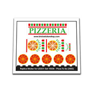 Replacement Sticker for Set 10036 - Pizza to Go